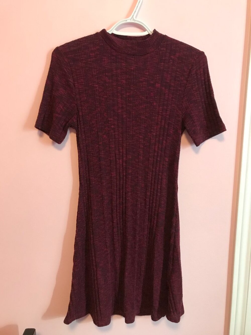 Forever 21 Burgundy Knit Sweater Dress